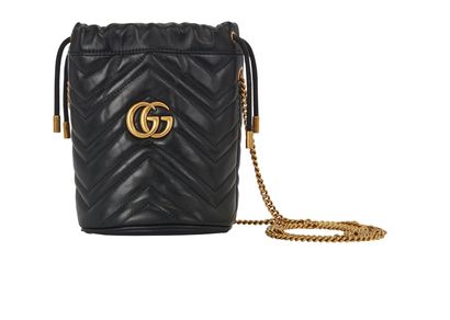 GG Marmont Mini Bucket Bag, front view